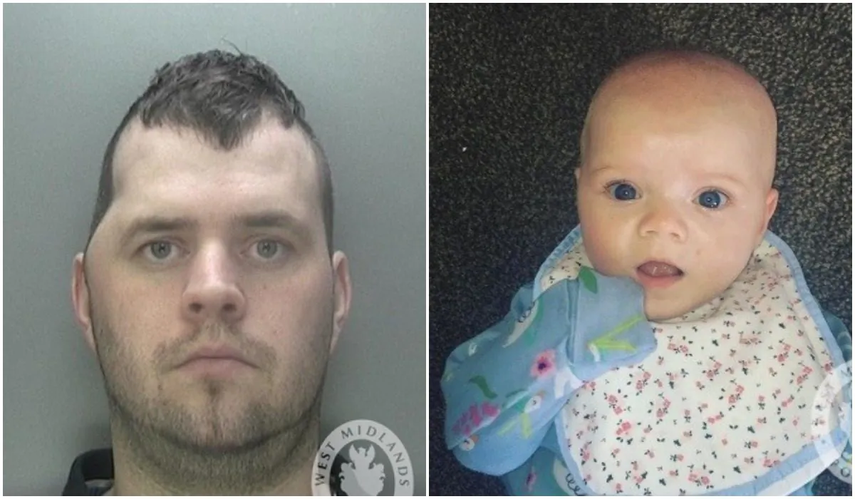 Neil Smith (L), who was convicted of murdering his daughter Hope Smith (R). (West Midlands Police)