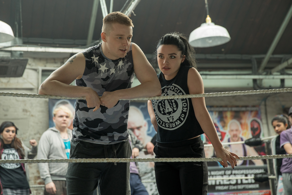 brother and sister wrestlers in the ring