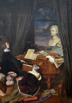 Franz Liszt at piano
