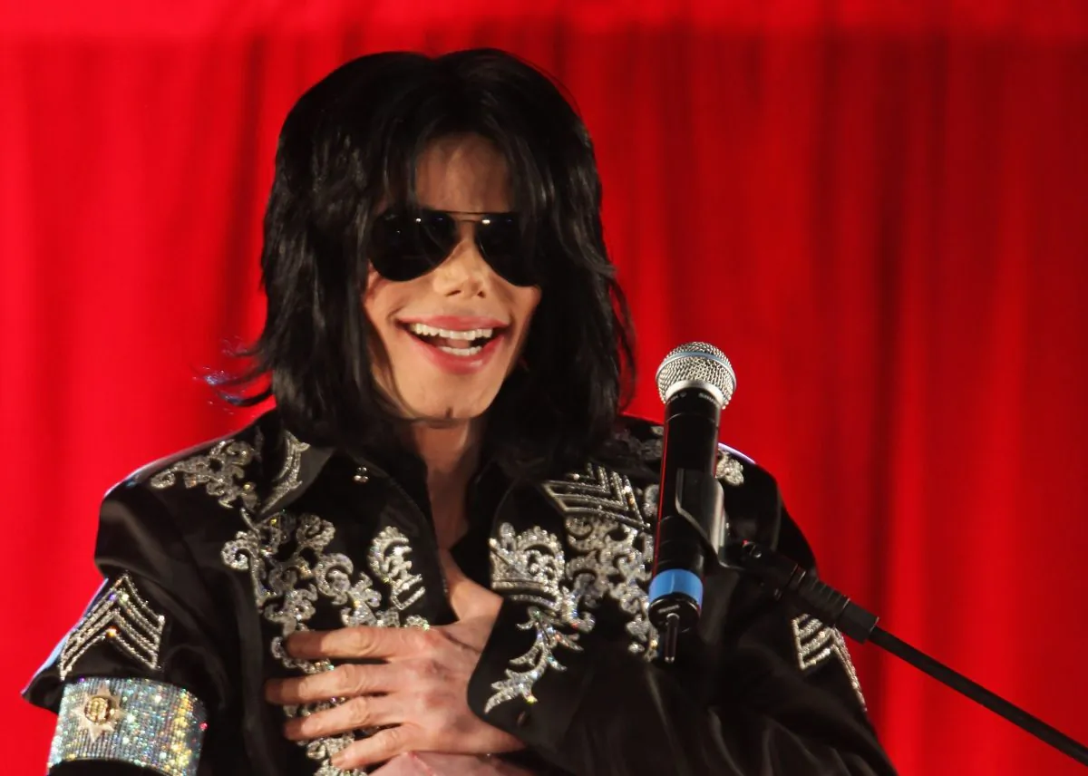 Michael Jackson announces plans for Summer residency at the O2 Arena at a press conference held at the O2 Arena on March 5, 2009, in London. (Whitby/Getty Images)