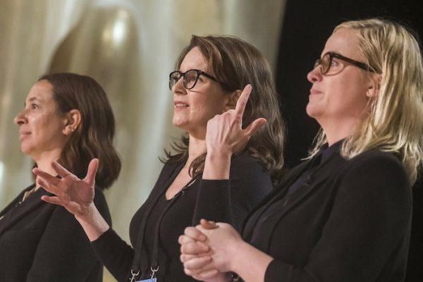 Maya Rudolph, left, Tina Fey and Amy Poehler 