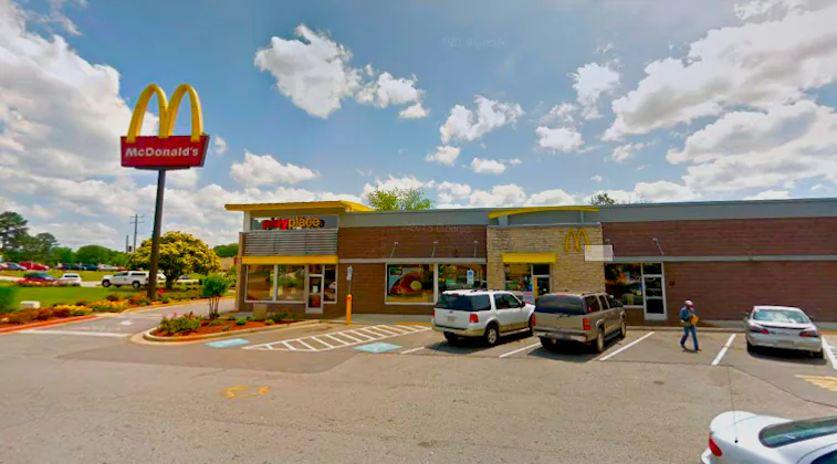 A woman, Ana Luisa Guity-Baltazar, was arrested for disorderly conduct at McDonald's at 4112 Highway 278 in Covington, Ga., on Feb. 17, 2019. (Google Maps/Screenshot)
