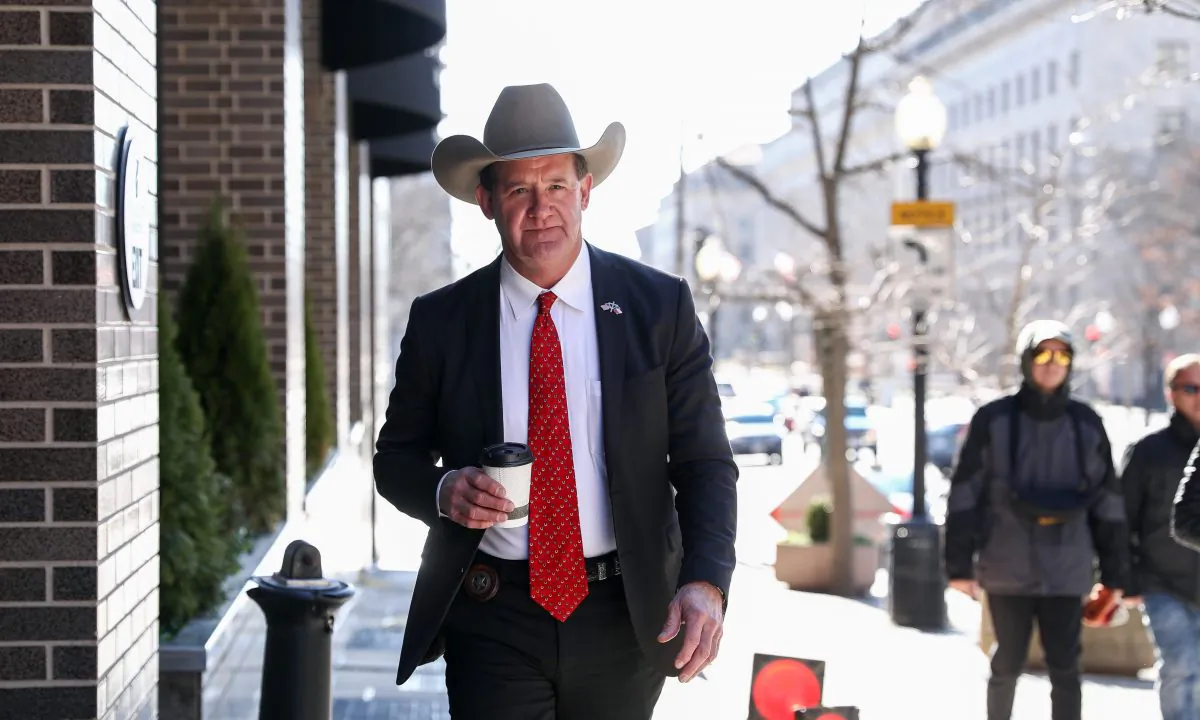 Sheriff Andy Louderback, Jackson County, Texas, in Washington on Jan. 11, 2019. (Samira Bouaou/The Epoch Times)