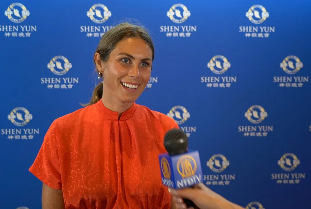 Film industry professional Tansie Bennetts saw Shen Yun Performing Arts at Regal Theatre in Perth, Western Australia, on Feb. 23, 2019. (Victor Bernal/NTD Television)
