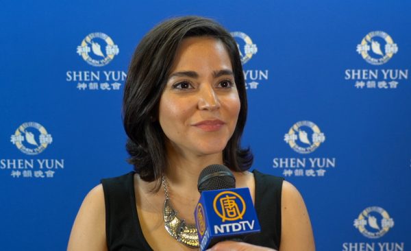 Travel agent owner Yoha Somarriba saw Shen Yun Performing Arts at The Regal Theatre in Perth, Western Australia, on Feb. 23, 2019. (Victor Bernal/NTD Television)