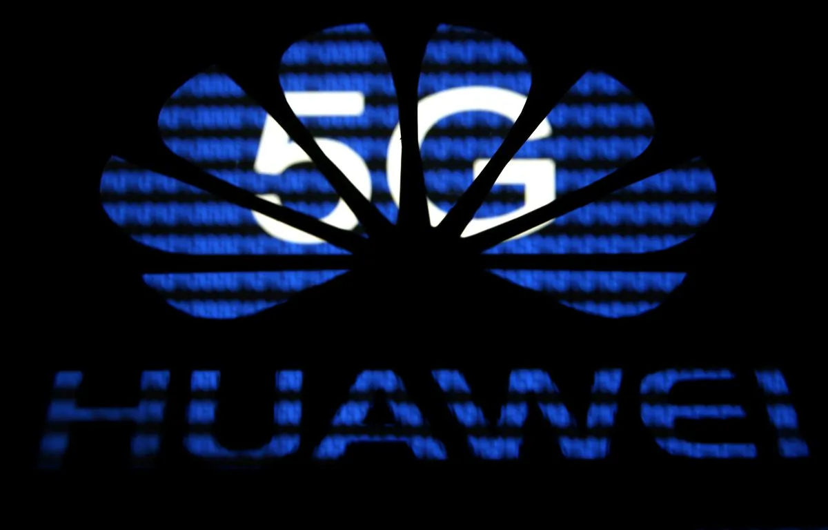 The Huawei logo in a photo illustration taken on Feb. 12, 2019. (Dado Ruvic/File Photo/Reuters)