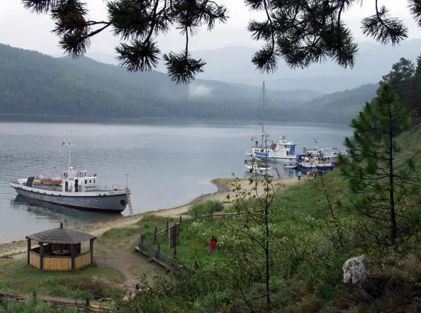 Baikal Lake is seen on Aug. 20, 2003. (Grigory Sobchenko/AFP/Getty Images)