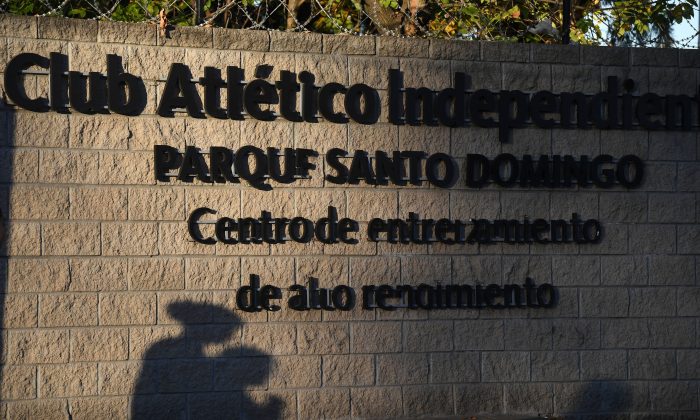 The entrance of Argentina's Independiente football club training facilities in Buenos Aires pictured after a child abuse scandal involving several of Argentina's most famous football clubs, including Independiente had come to light, in April 2018. 
(Eitan Abramovich/AFP/Getty Images)