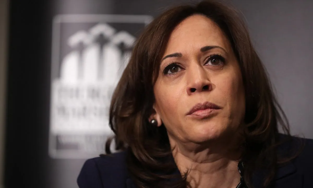 Democratic presidential candidate Sen. Kamala Harris (D-CA) participates in a interview and question-and-answer session at the JW Marriott, Feb. 07, 2019, in Washington, DC. (Chip Somodevilla/Getty Images)