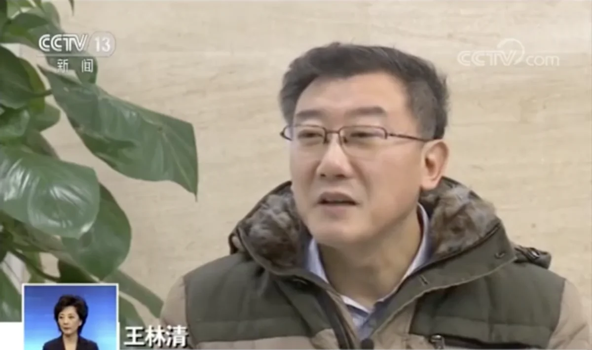 Former Chinese Supreme Court judge Wang Linqing in a 'confession' aired on Chinese state-run CCTV on Feb. 22, 2019. (Screenshot/CCTV)