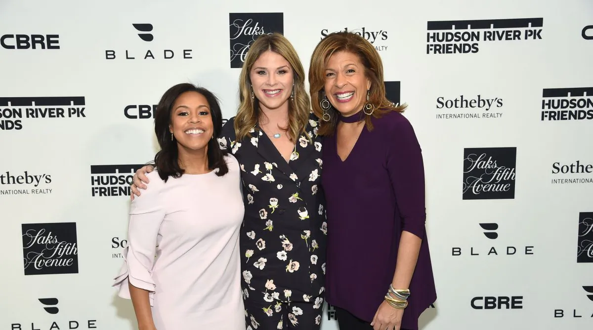 Sheinelle Jones, Jenna Bush Hager and Hoda Kotb attend Hudson River Park Friends Playground Committee Fourth Annual Luncheon at Current at Chelsea Piers in New York City, on Jan. 25, 2019. (Jamie McCarthy/Getty Images for The Hudson River Park Friends Playground Committee)