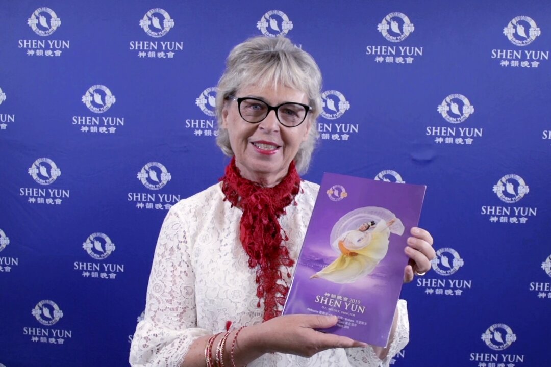 Griffith University senior music lecturer Dr. Kay Hartwig saw Shen Yun at Brisbane's Queensland Performing Arts Centre, on Feb. 27, 2019. (Nelson Huang/NTD Television)
