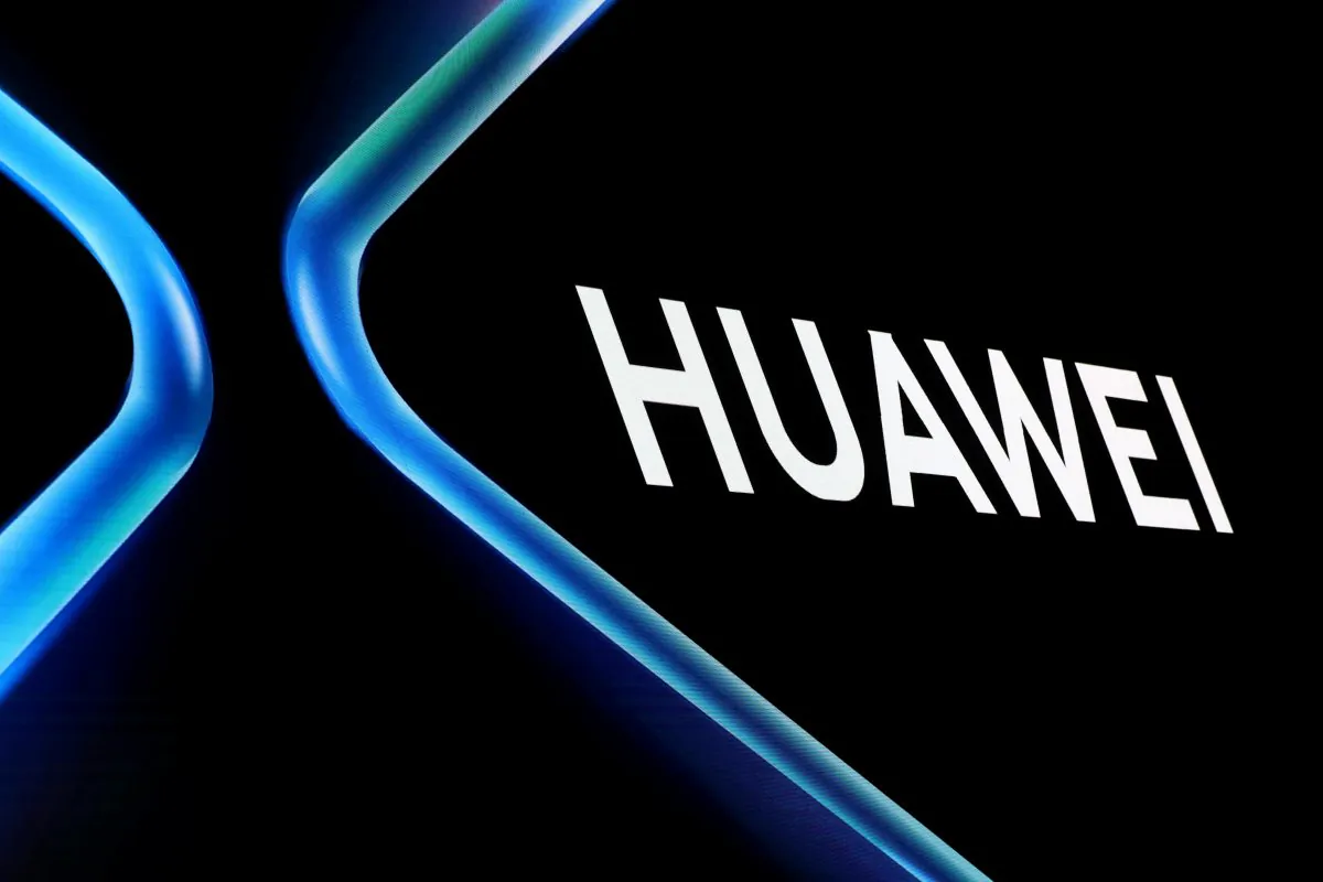 The Huawei logo is displayed ahead of the Mobile World Congress (MWC 19) in Barcelona, Spain on Feb. 24, 2019. (Sergio Perez/Reuters)
