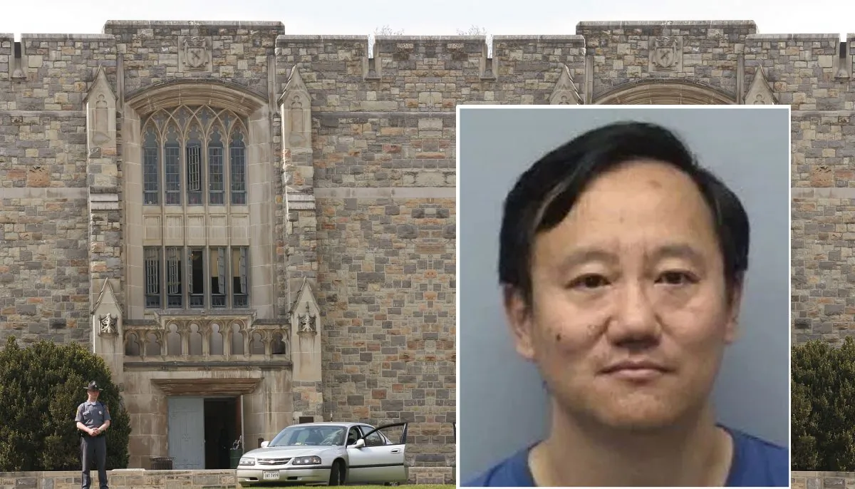 Yiheng Percival Zhang, a former biological engineering professor at Virginia Tech University, was found guilty of federal grant fraud at a Virginia federal court on Feb. 20. (Roanoke Police Department, Scott Olson/Getty Images)