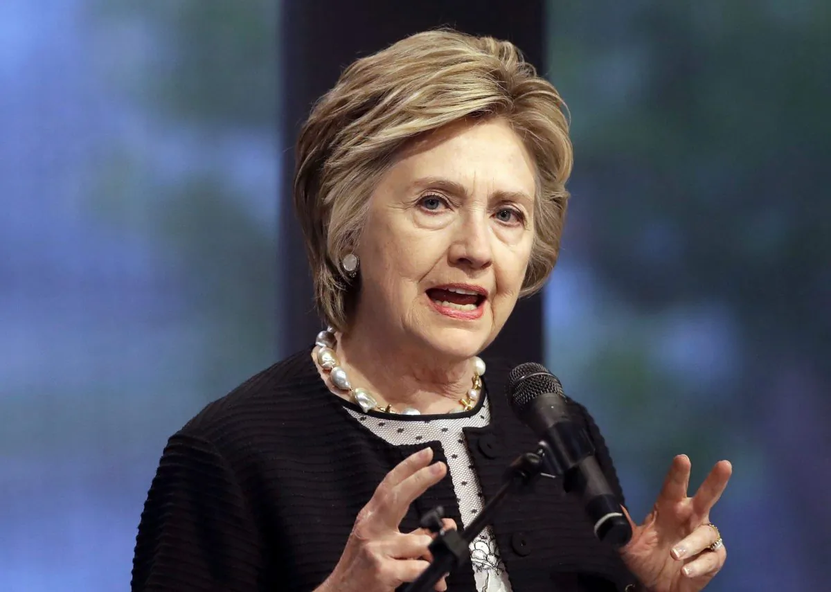 Former Secretary of State Hillary Clinton speaks at an event in Raleigh, N.C., on Nov. 8, 2016. (Justin Sullivan/Getty Images)