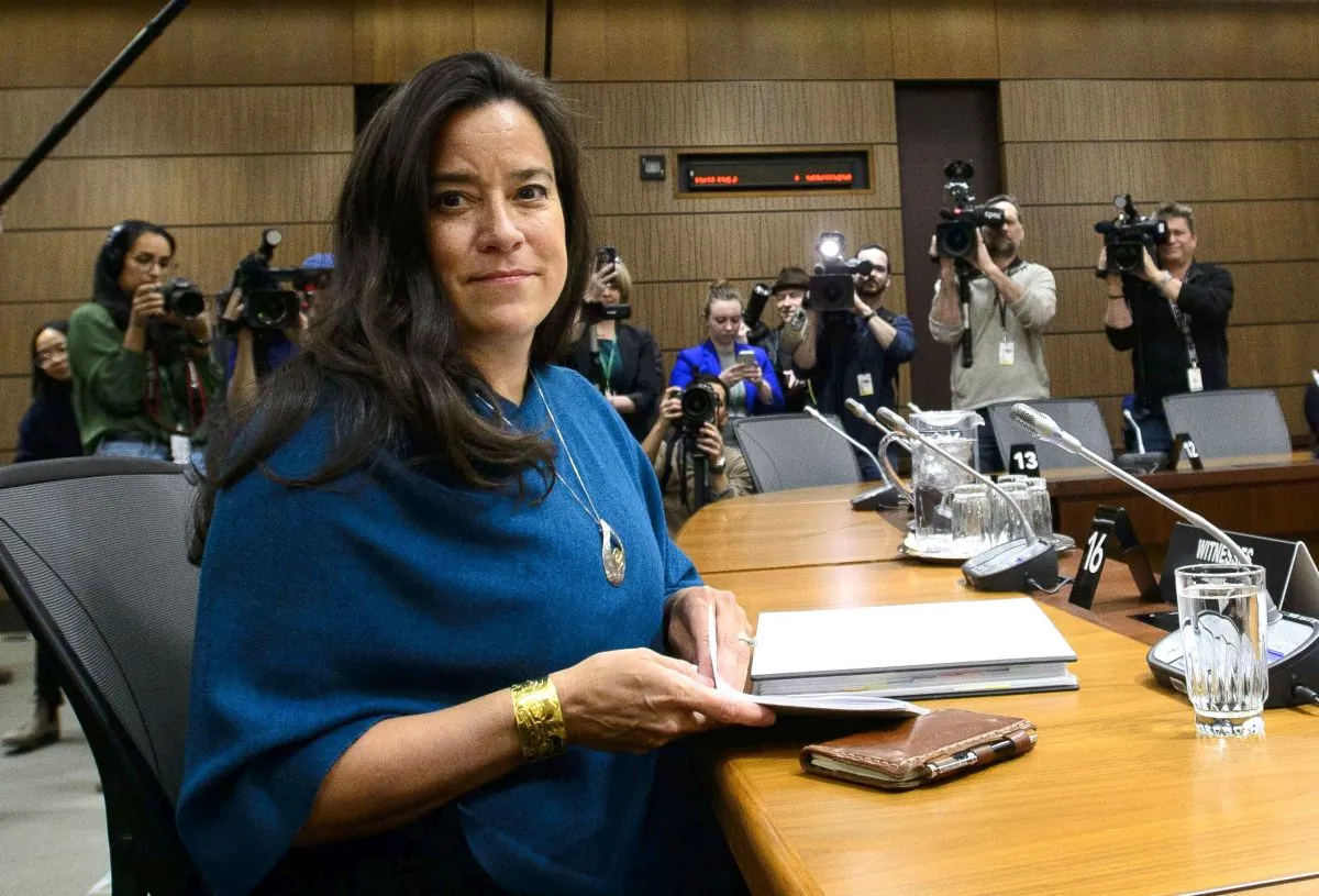 Jody Wilson-Raybould appears at the House of Commons Justice Committee on Parliament Hill in Ottawa on Wednesday, Feb. 27, 2019. THE CANADIAN PRESS/Sean Kilpatrick