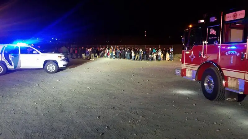 Nearly 200 illegal aliens were apprehended at the southern border in New Mexico on Feb. 26, 2019. (CPB)