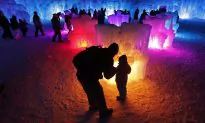 Ice Castles Turn Farmland Into Winter Wonderland