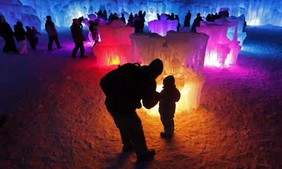 Ice Castles Turn Farmland Into Winter Wonderland
