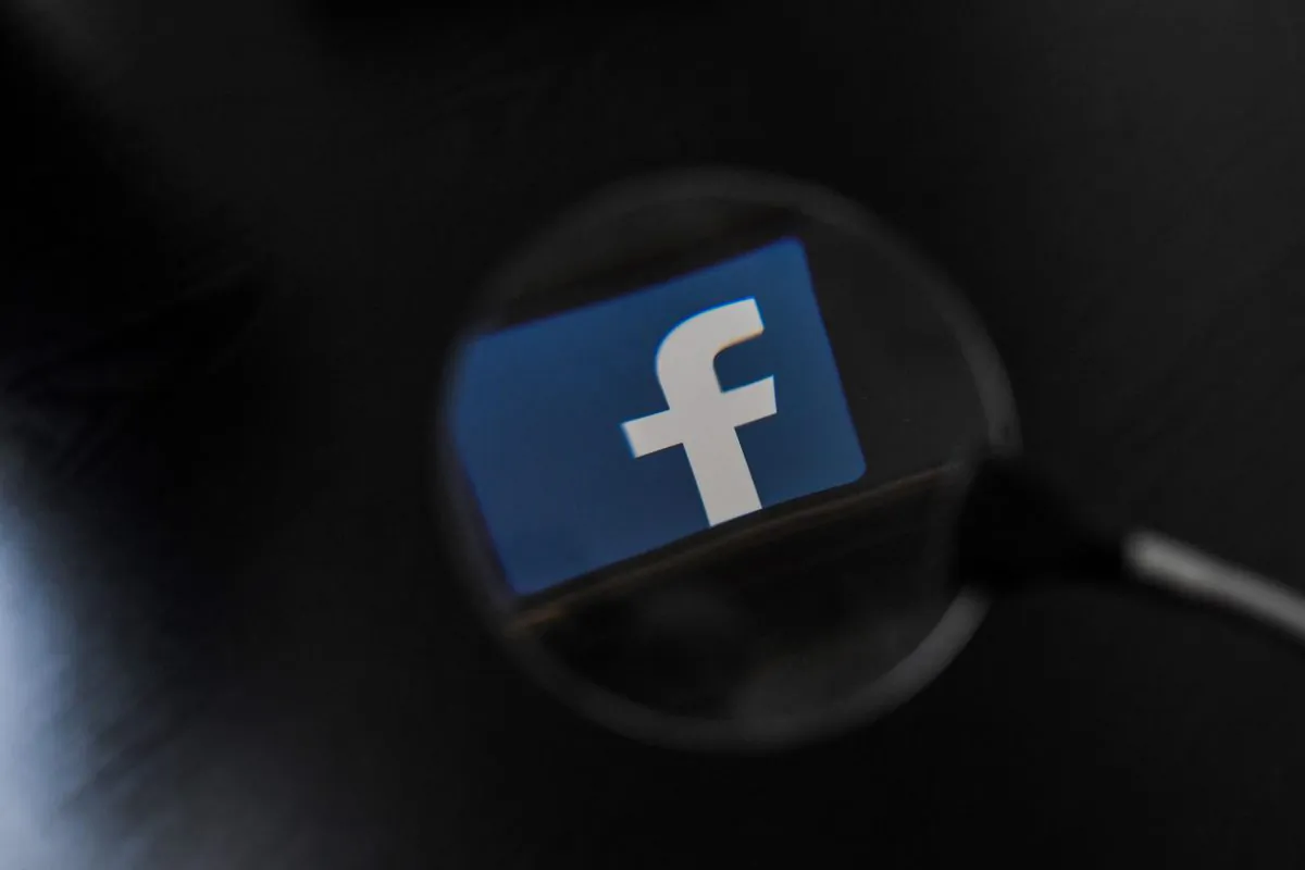 The logo of social network Facebook is displayed on a smartphone in Nantes, western France, on Jan. 15, 2019. (Loic Venance/AFP/Getty Images)