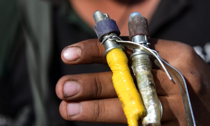 Detonators for bomb. (Carl Court/Getty Images)