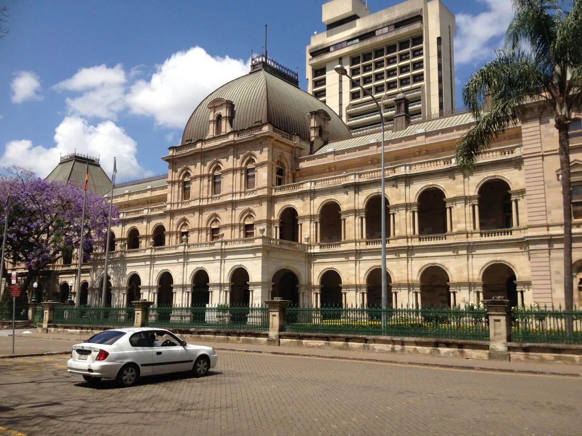 Queensland Parliament House in downtown Brisbane, Australia, on Oct. 19, 2013 (Wikimedia Commons CC)
