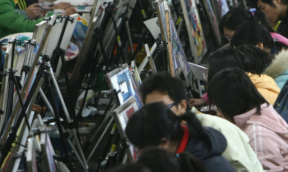 An art class in China. (China Photos/Getty Images)
