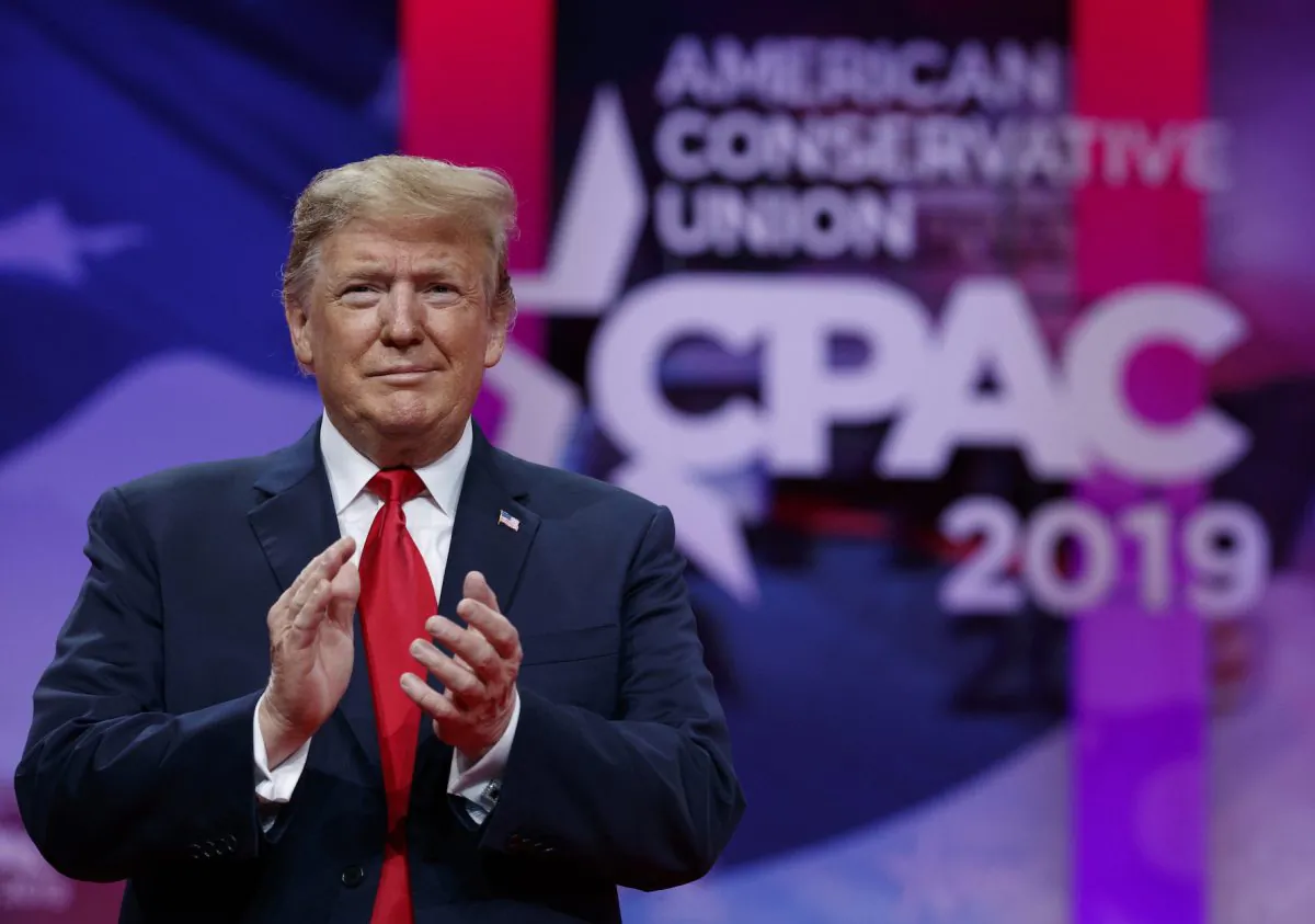 President Trump arrives to speak at Conservative Political Action Conference, CPAC 2019, in Oxon Hill, Md., on March 2, 2019. (Carolyn Kaster/AP Photo)