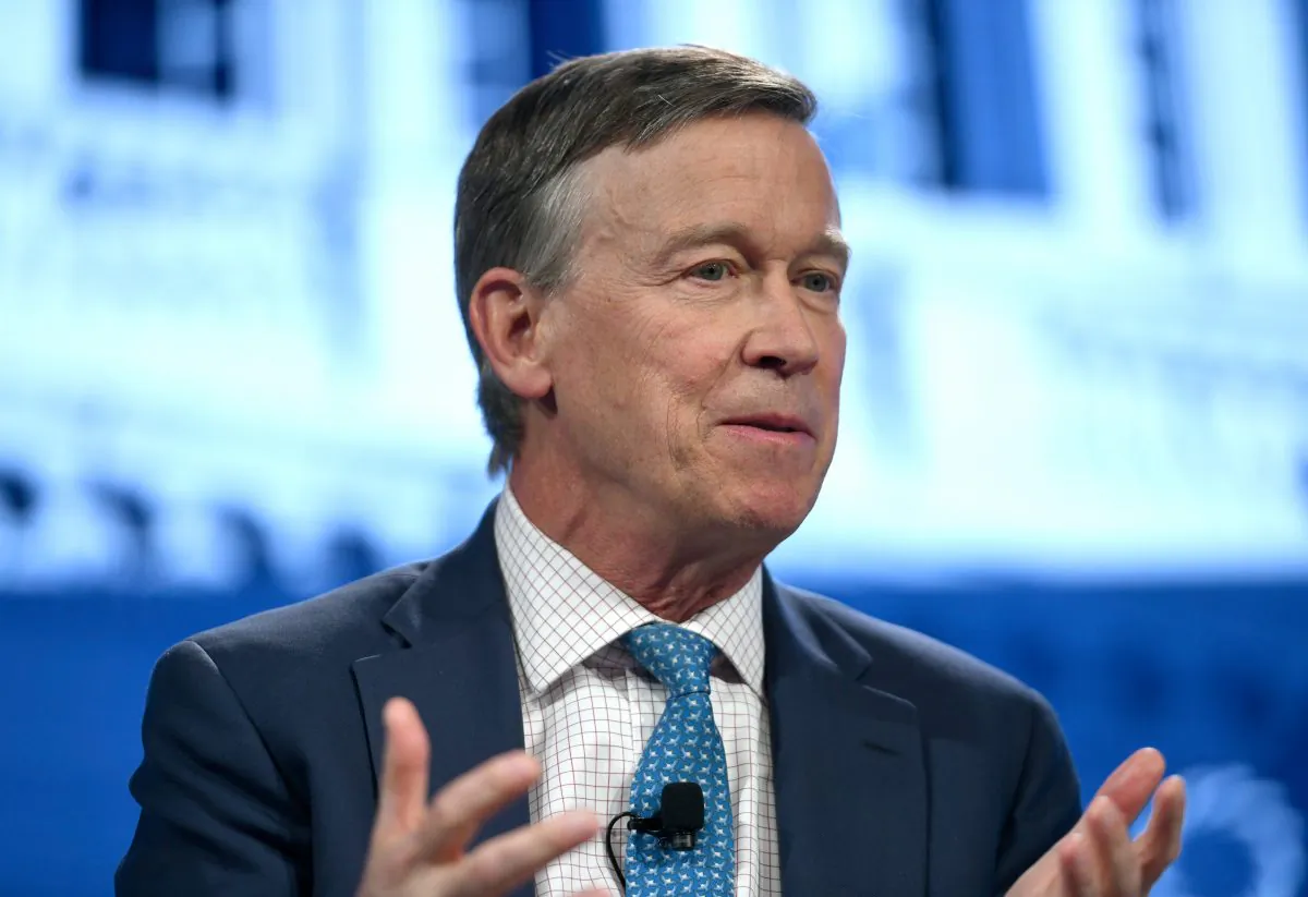 Colorado Gov. John Hickenlooper speaks onstage during the Concordia Annual Summit at Grand Hyatt New York in New York City on Sept. 24, 2018. Riccardo avi/Getty Images for Concordia Summit)