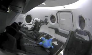 US-Built Capsule With a Dummy Aboard Docks at Space Station