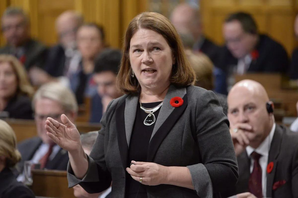 Jane Philpott during question period in the House of Commons on Nov. 2, 2016. Philpott resigned from Trudeau's cabinet on March 4, 2019. (Adrian Wyld/The Canadian Press)