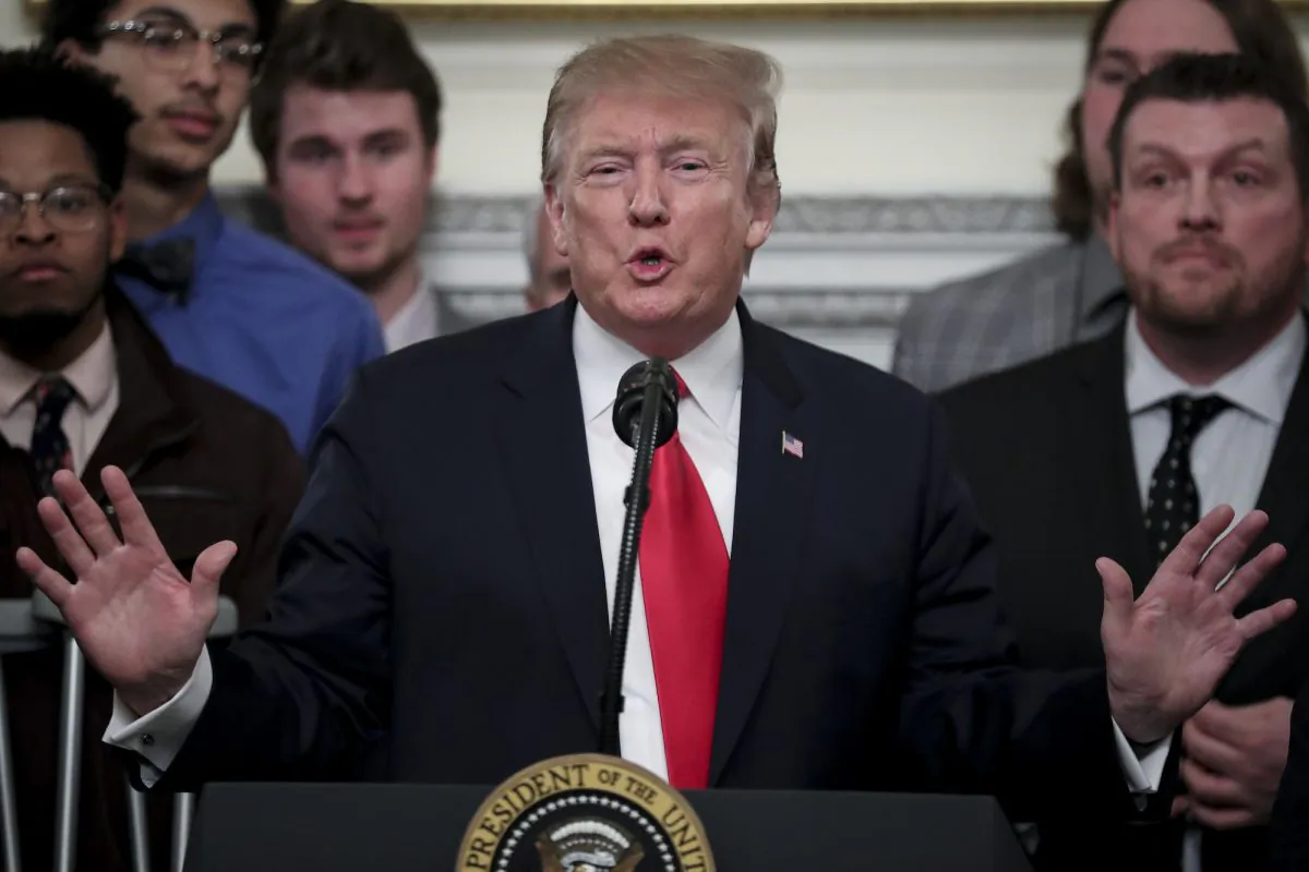 President Donald Trump participates in the East Room of the White House, on March 4, 2019.
(Oliver Contreras-Pool/Getty Images)