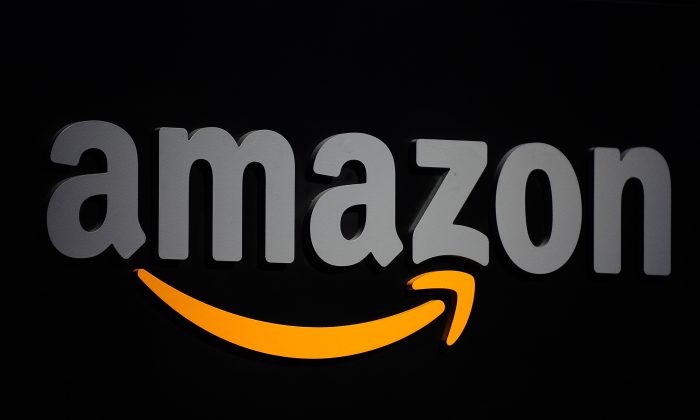 The Amazon logo in New York on Sept. 28, 2011. (EMMANUEL DUNAND/AFP/Getty Images)