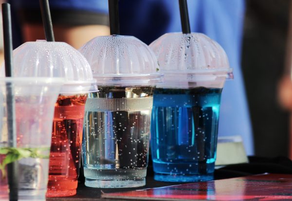 Plastic straws and single-use containers