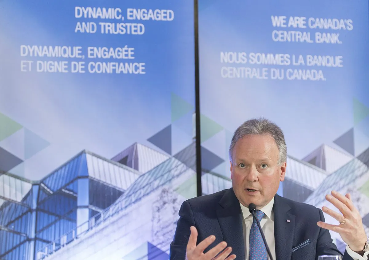 Governor of the Bank of Canada Stephen Poloz speaks during a press conference in Montreal on Feb. 21, 2019. In its second interest rate decision of 2019, the BoC kept its key rate unchanged at 1.75 percent. (The Canadian Press/Graham Hughes)