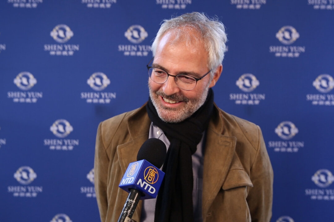 Jean-Marie Mégevand during Shen Yun's last performance at the BFM in Geneva, Switzerland on March 3, 2019. (NTD Television)
