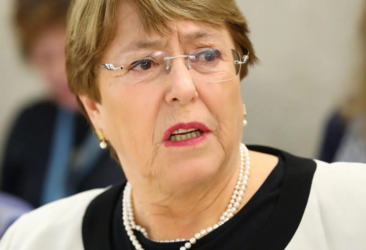 U.N. High Commissioner for Human Rights Michelle Bachelet attends a session of the Human Rights Council at the United Nations in Geneva, Switzerland, on March 6, 2019. (Denis Balibouse/Reuters)