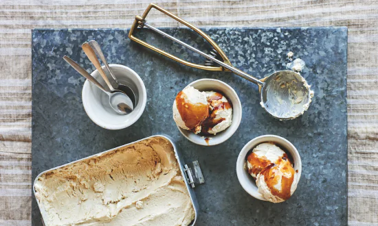Ballymaloe Coffee Ice Cream With Irish Coffee Sauce