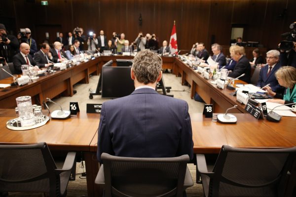 Crisis Surrounding Canadian Prime Minister Justin Trudeau Grows As Former Advisor Gerry Butts Testifies To Parliament Hearing On The SNC-Lavalin Affair