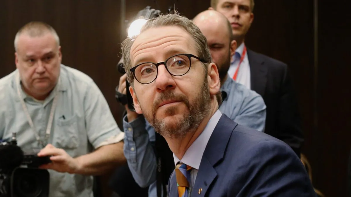 Gerald Butts, former principal secretary to Canada's Prime Minister Justin Trudeau, testifies before the House of Commons justice committee on Parliament Hill in Ottawa on March 6, 2019. (Dave Chan/Getty Images)