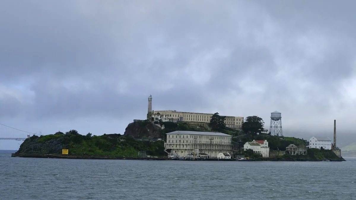 Alcatraz Island is seen in San Francisco on March 6, 2019. Archaeologists have confirmed a long-time suspicion of historians: the famed Alcatraz prison was built over a Civil War-era military fortification. (Eric Risberg/AP Photo)
