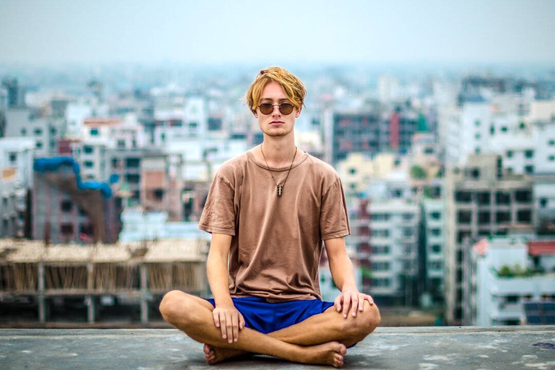 The urgent swirl of modern life can overwhelm our senses, which makes taking a moment to accept the chaos one of the best ways to transcend it. (Isabell Winter on Unsplash)