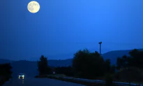 Mother, Daughter on Bicycle Followed by Car at Night Down Country Road
