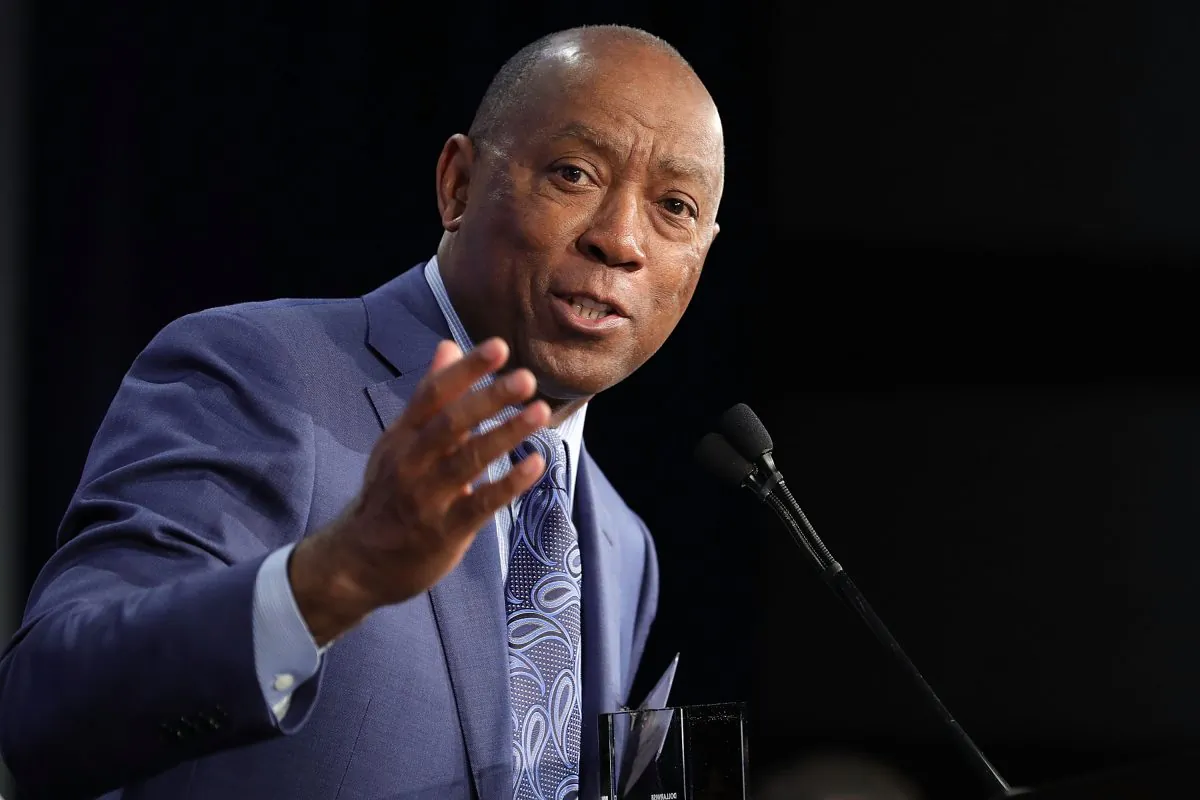 Houston Mayor Sylvester Turner addresses the U.S. Conference of Mayors in Washington, on Jan. 25, 2018. (Chip Somodevilla/Getty Images)