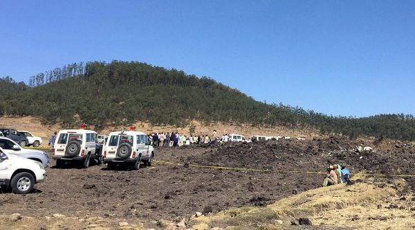 Ethiopian air crash site