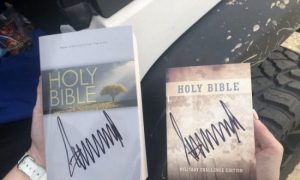Trump Signed Bibles In Alabama And People Can’t Handle It