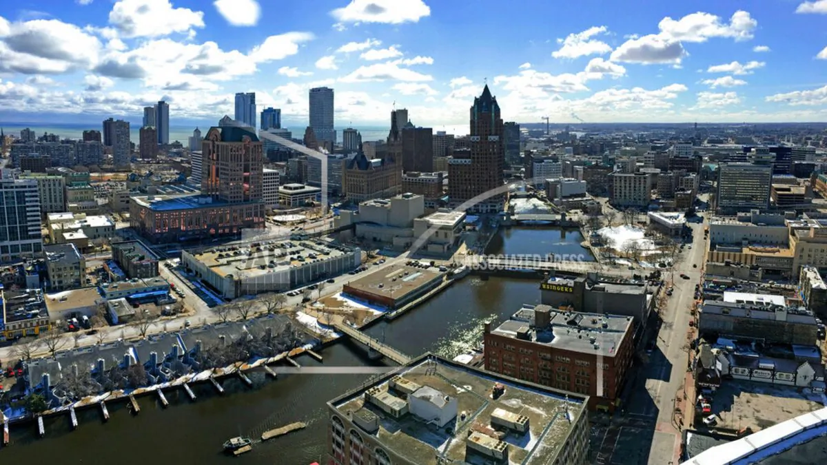 The downtown skyline of Milwaukee on March 7, 2018. (Mike De Sisti/Milwaukee Journal-Sentinel via AP)