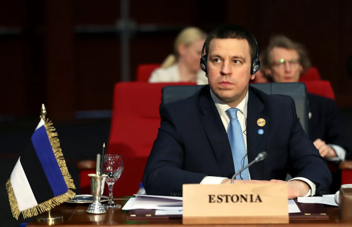 Estonia's Prime Minister Juri Ratas in Sharm el-Sheikh, Egypt, on Feb. 25, 2019. (Mohamed Abd El Ghany/Reuters)