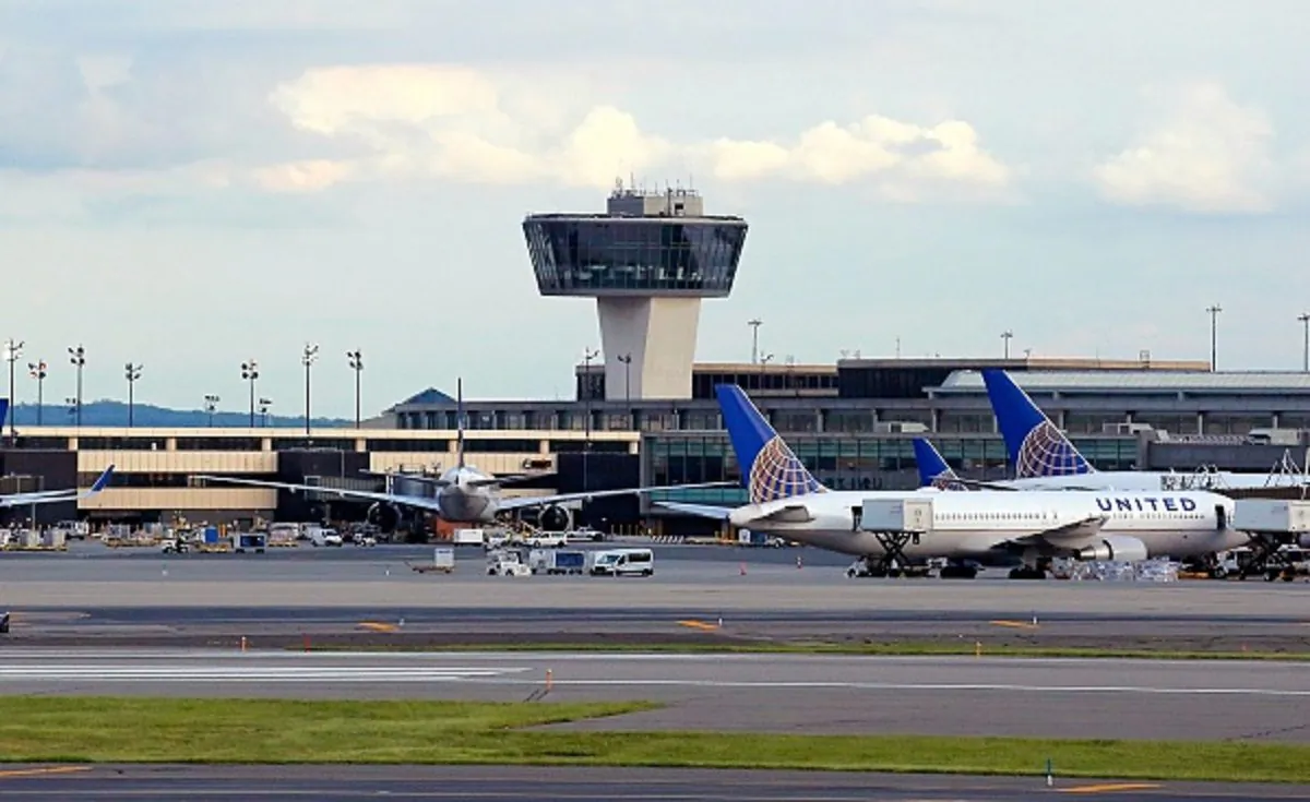 A file photo shows the Newark Liberty Airport in Newark on May 27, 2017. (KENA BETANCUR/AFP/Getty Images)
