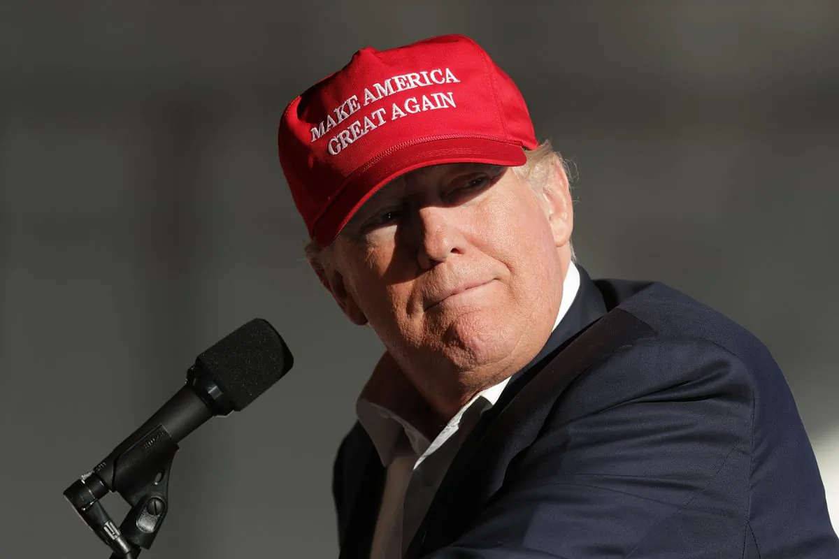 Republican presidential nominee Donald Trump holds a campaign rally in the Sun Country Airlines Hangar at Minneapolis Saint Paul International Airport November 6, 2016 in Minneapolis, Minnesota. (Chip Somodevilla/Getty Images)